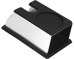 Coffee Tamper Stand voor Koffiemaker - Professionele Manipulatie Station voor Koffiepoeder, 14 x 7.5 x 6.5 cm, Zwart, Perfect voor Barista en Koffieliefhebbers