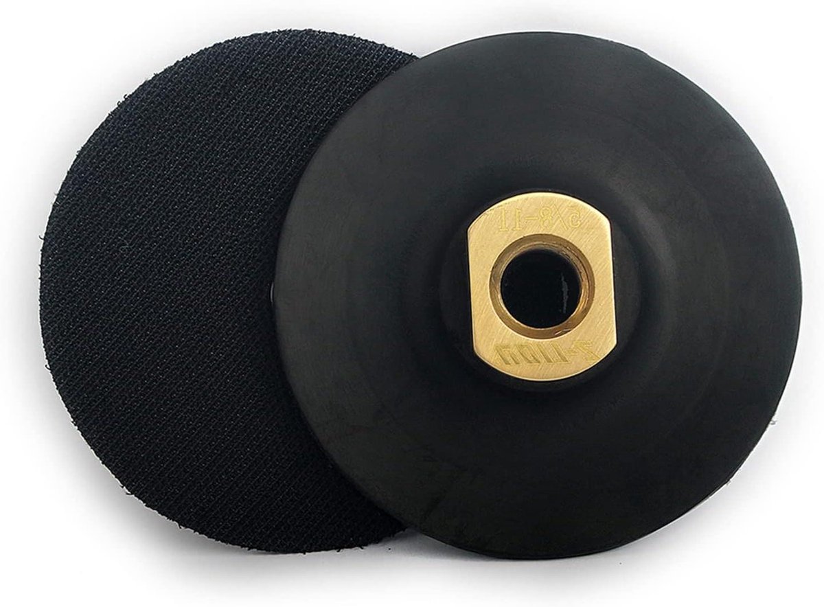 Backing Pad - Steunpad - Oppervlakken Polijsten - Flexibel Rubber - 3 Inch - Zwart