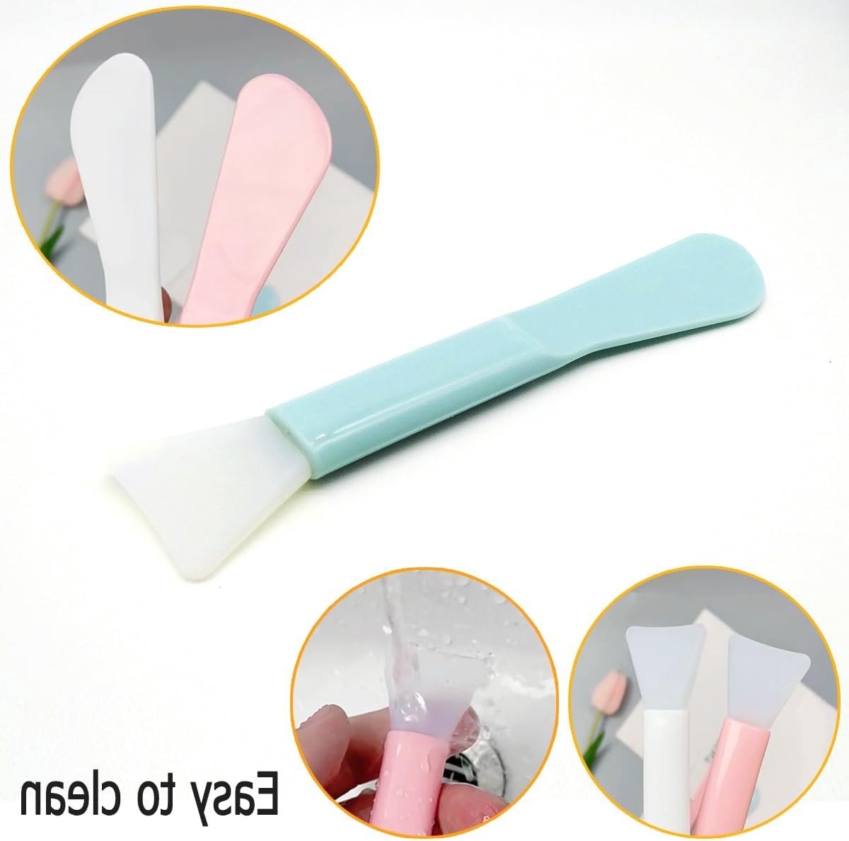 Herbruikbare Siliconen Spatula's voor Schoonheid, Make-up, Huidverzorging en Ambachten - Multifunctionele Applicator voor Crème, Gel en Klei