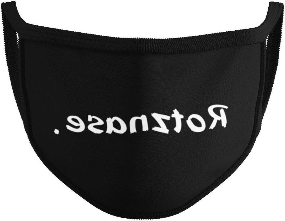 Katoenen masker - Herbruikbaar mondkapje - Veilig uitgaan - Wasbaar tot 60 graden - 14 x 13 cm - Zwart