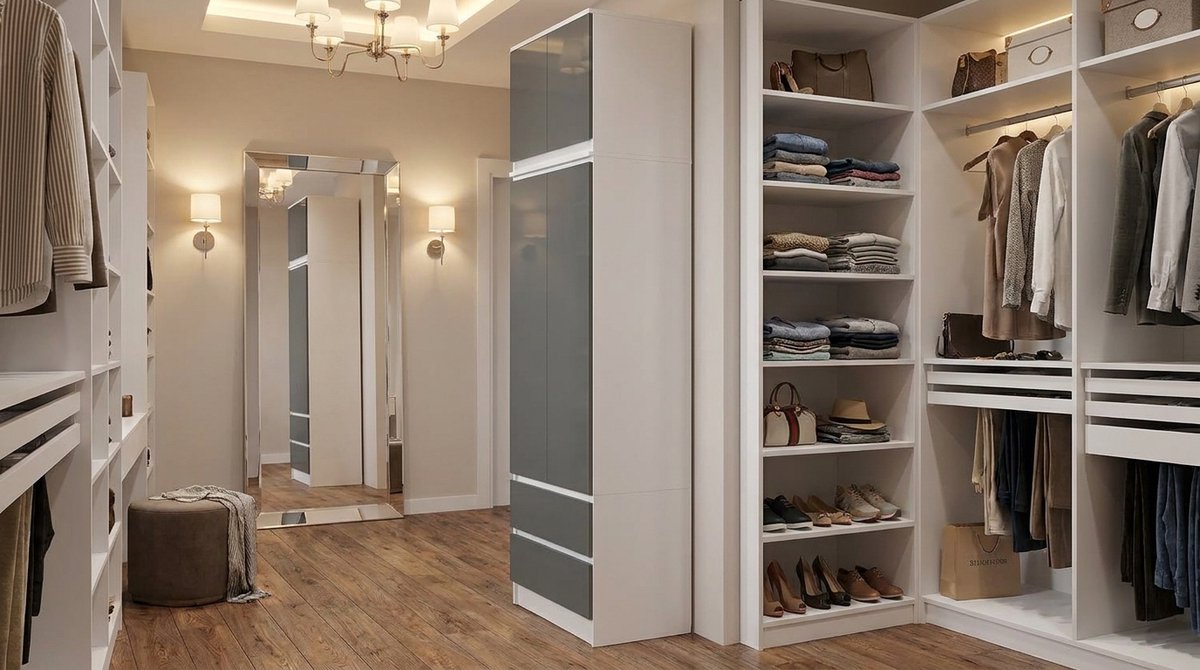 Kledingkast - Wit - 60x234x51 cm - Arqam