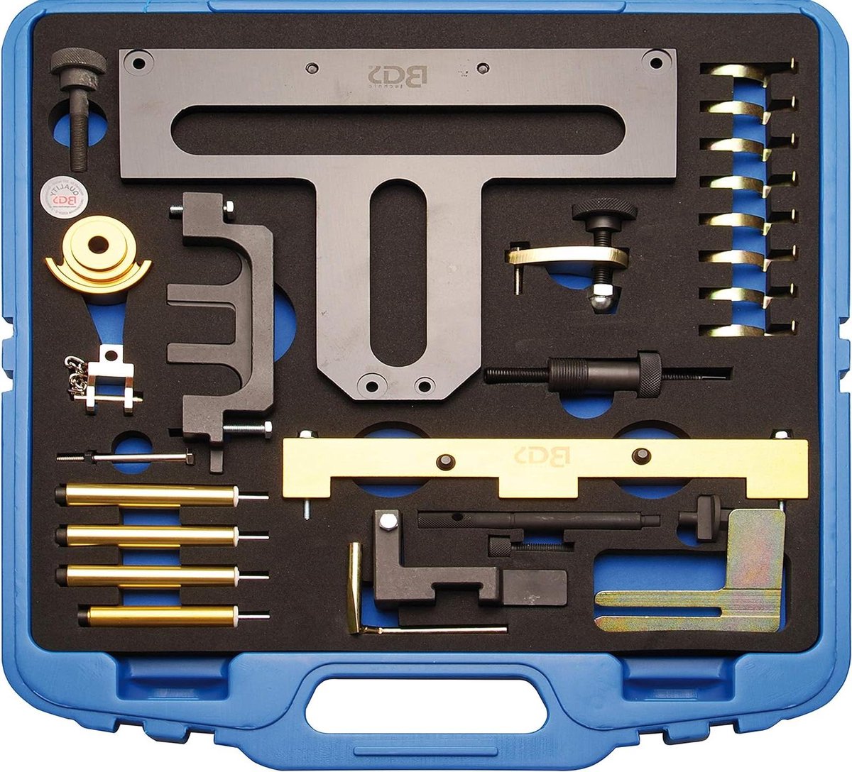 Motorafstelset - Distributiegereedschap - Motor Timing Controleren - 26 Delige Set - 45 x 50 x 8 cm - Meerkleurig