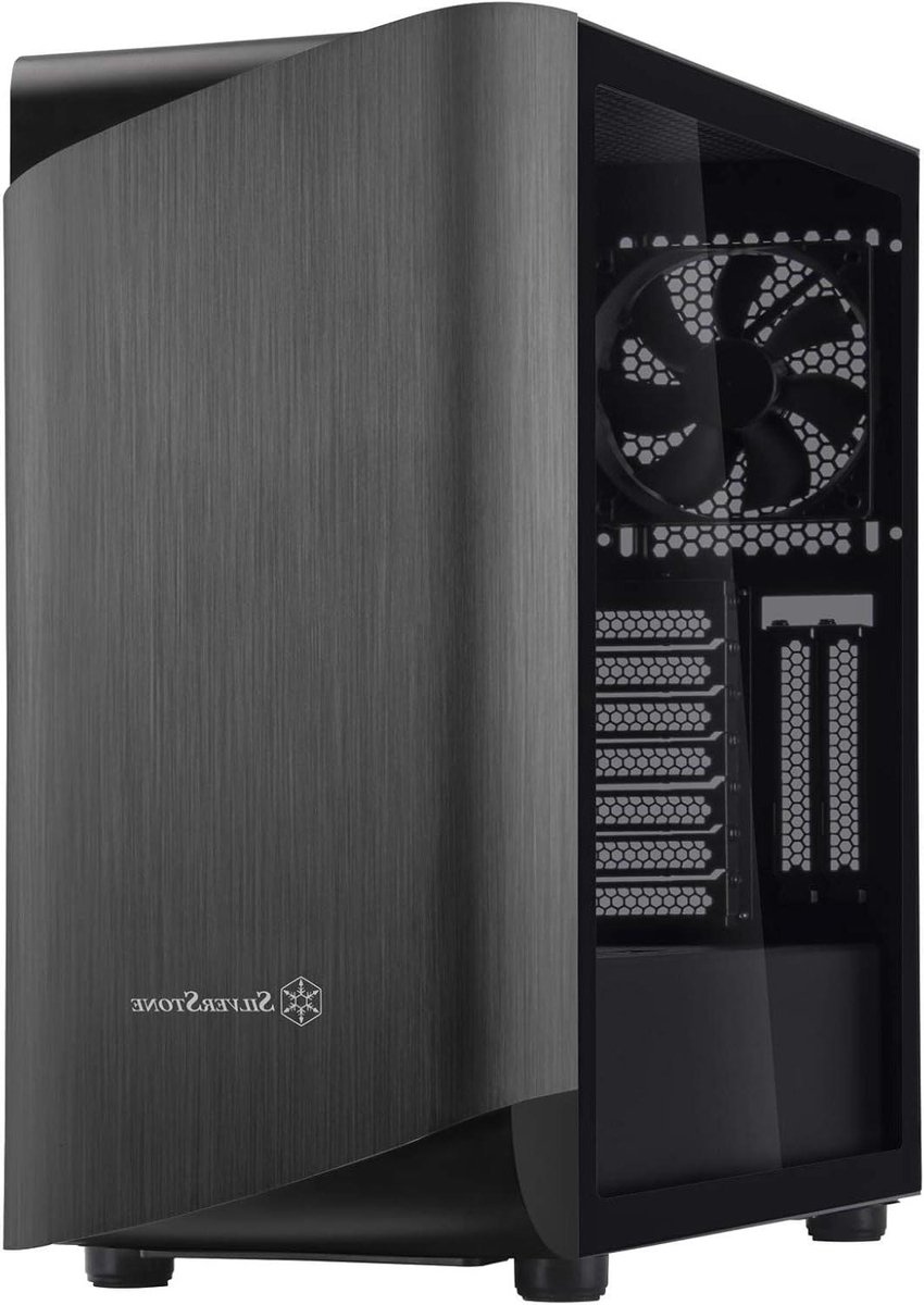 Midi Tower Behuizing - PC Kast - Componenten Beschermen - Gehard Glas Aluminium - Midi Formaat - Zwart