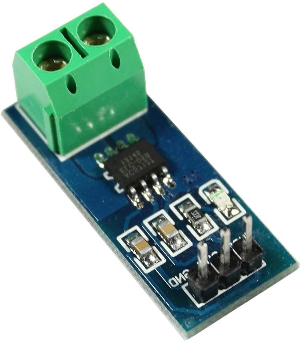 Stroomsensor Module - Analoge Sensor - Stroom Meten - Geïsoleerde Hall-effect - 5 Ampère - Groen