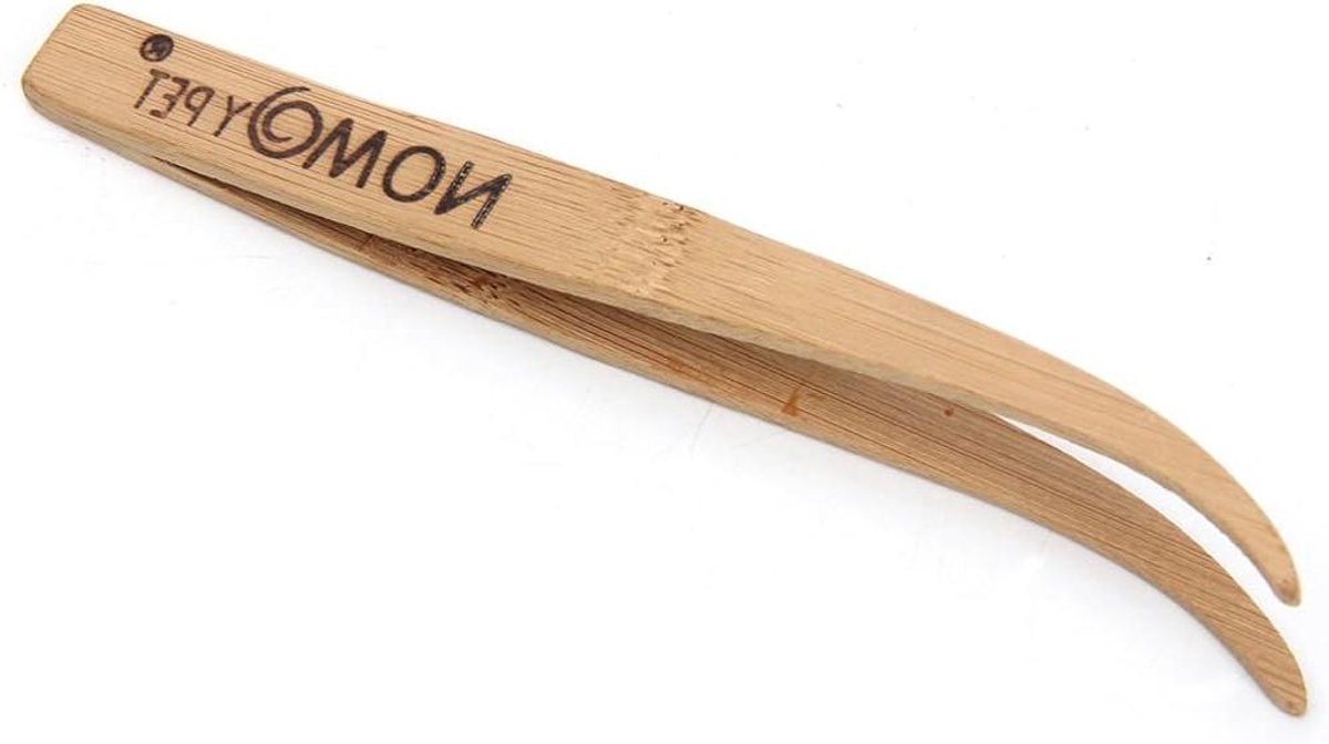 Houten Tang - Voedertang - Dieren Voeren - Lange Handgreep - 16.5 cm - Natuurlijk