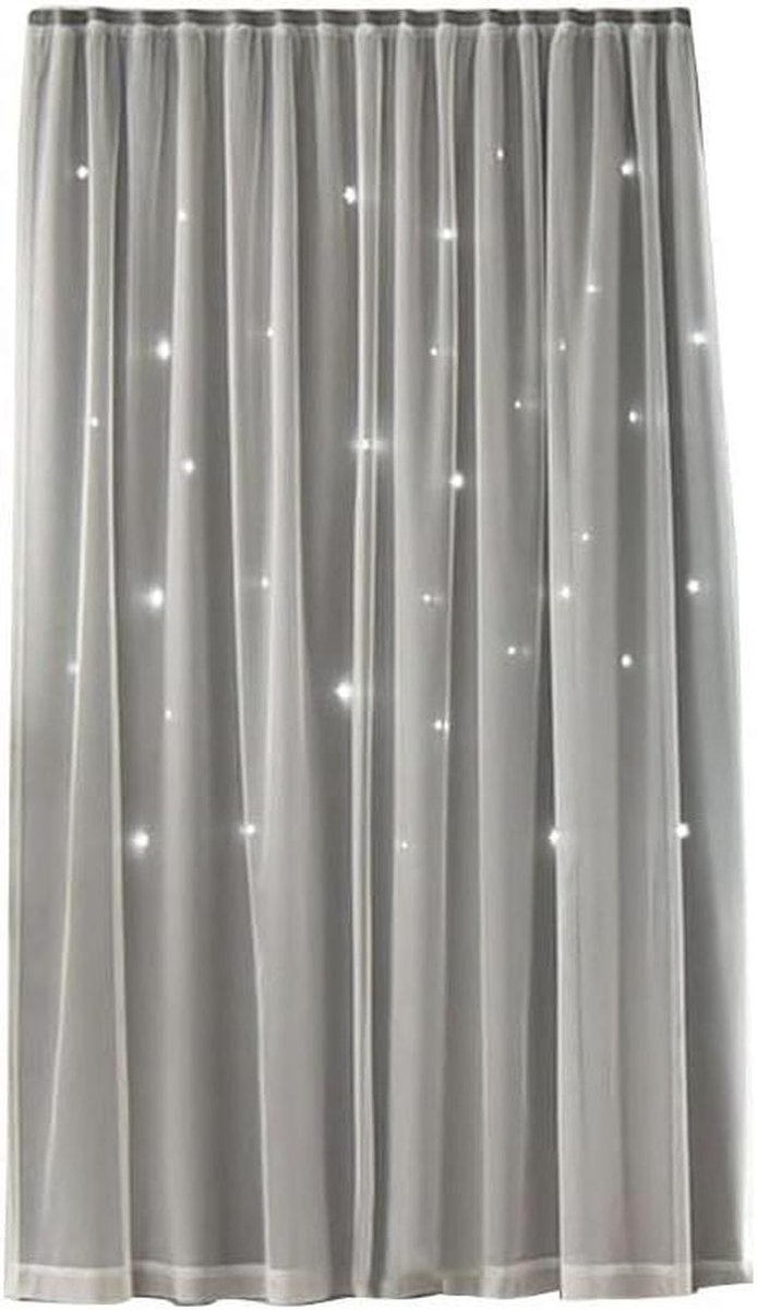 Verduisterende Gordijnen - Raambekleding Sterren - Slaapkamer Decoratie - Dubbellaags Ontw