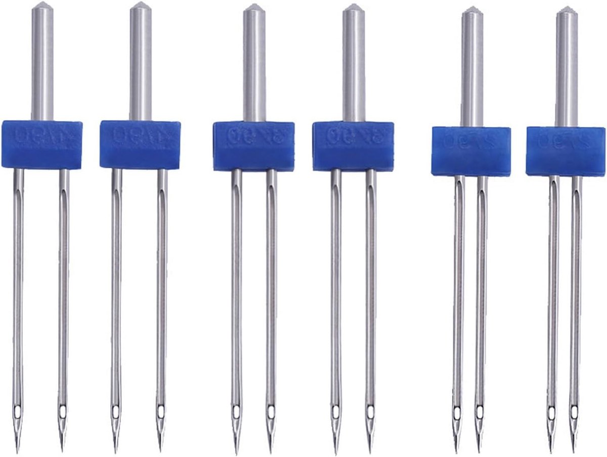 Allecto Plus - Tweelingnaald Jersey Naaimachine - 6 stuks voor Stretch Stoffen