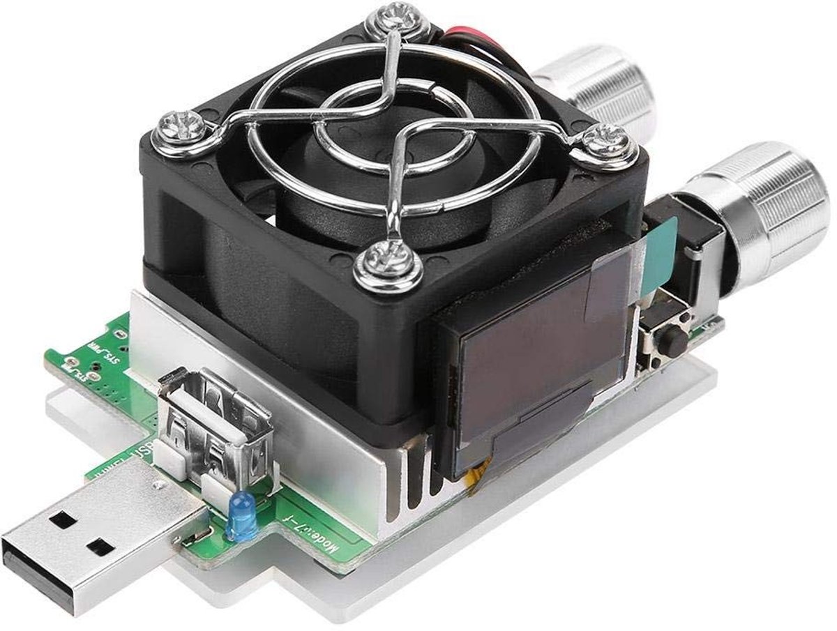 Allecto - USB Charging Simulator - Verstelbare Elektronische Last voor Batterij- en Kabeltests - 35W - Geschikt voor verschillende batterijen - Ide...