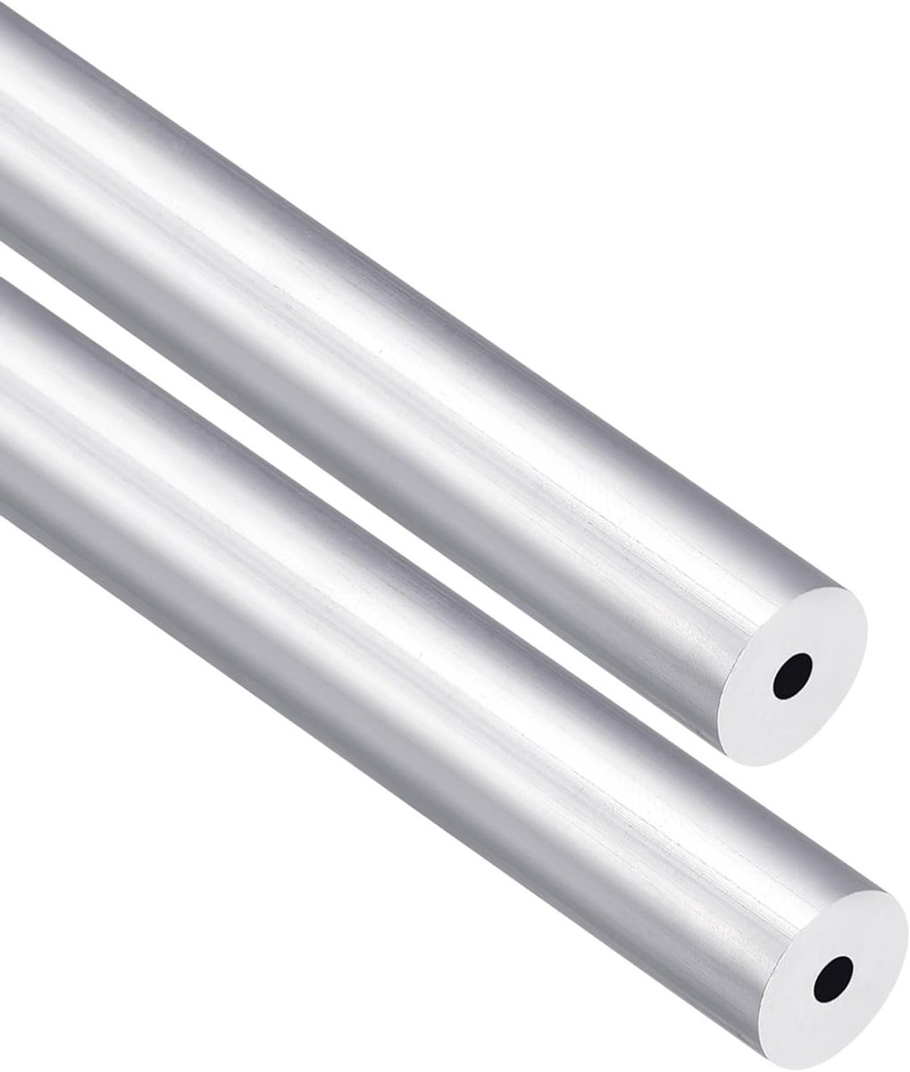 2 Stuks Aluminium Ronde Buizen 12mm OD x 3mm ID, 300mm Lengte voor Machinebouw en DIY Projecten