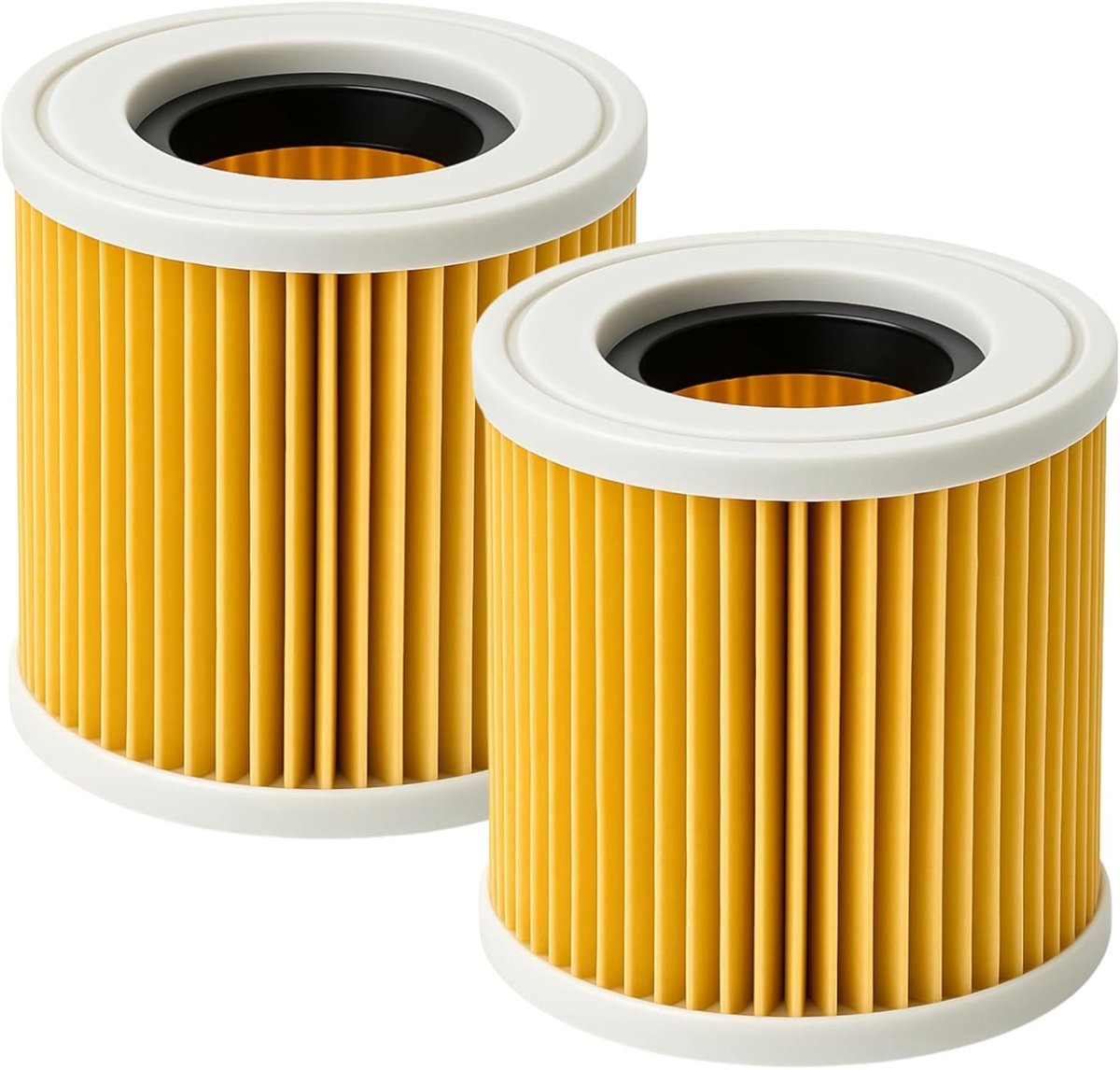 2 stuks filters - Voor Kärcher MV1 , MV2 , MV3, WD2 , WD3 , WD 2.250 , WD3200 ,WD 3300 , A2004 , A2204 , A2054 , A2656 - Vervanging van het filter van de stofzuiger - 12*12*11,3 cm