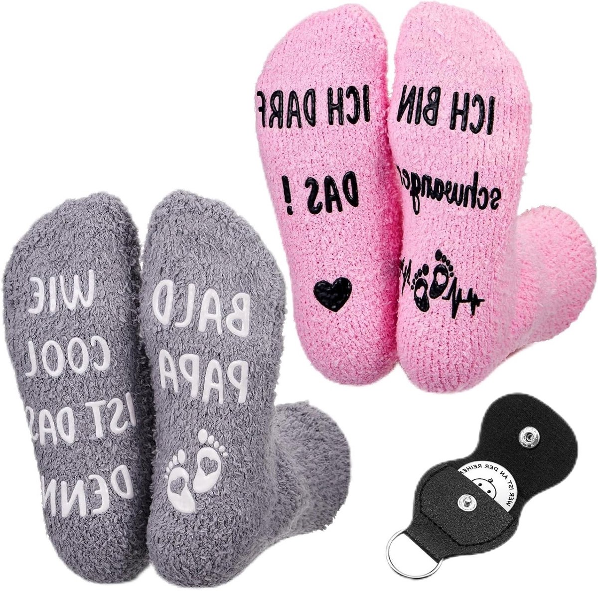 Cadeaus voor Nieuwe Ouders: Antislipsokken en Beslissingsmunten voor Grappige Zwangere Vrouwen en Doopcadeaus in Koraalfleece
