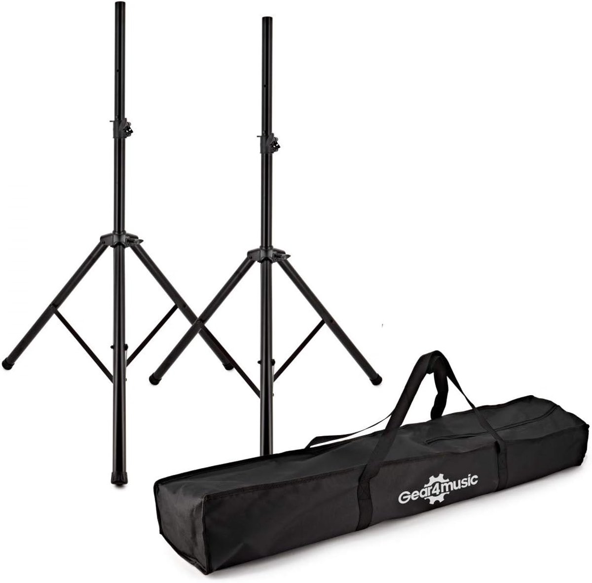 Set van 2 PA Speaker Statieven 35mm - Inclusief Stevige Draagtas