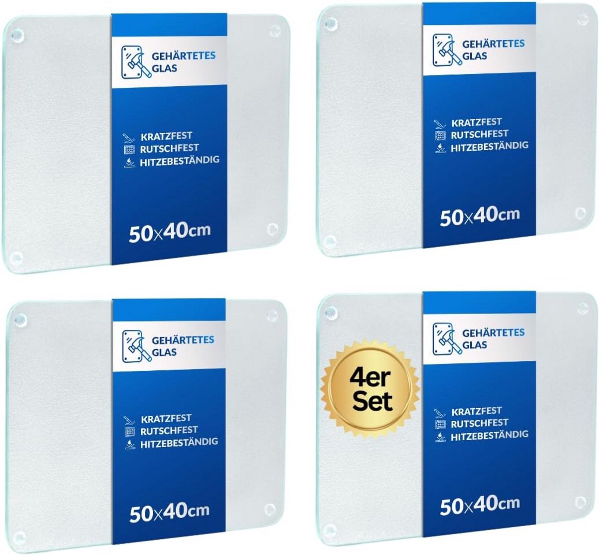 Set van 4 snijplanken