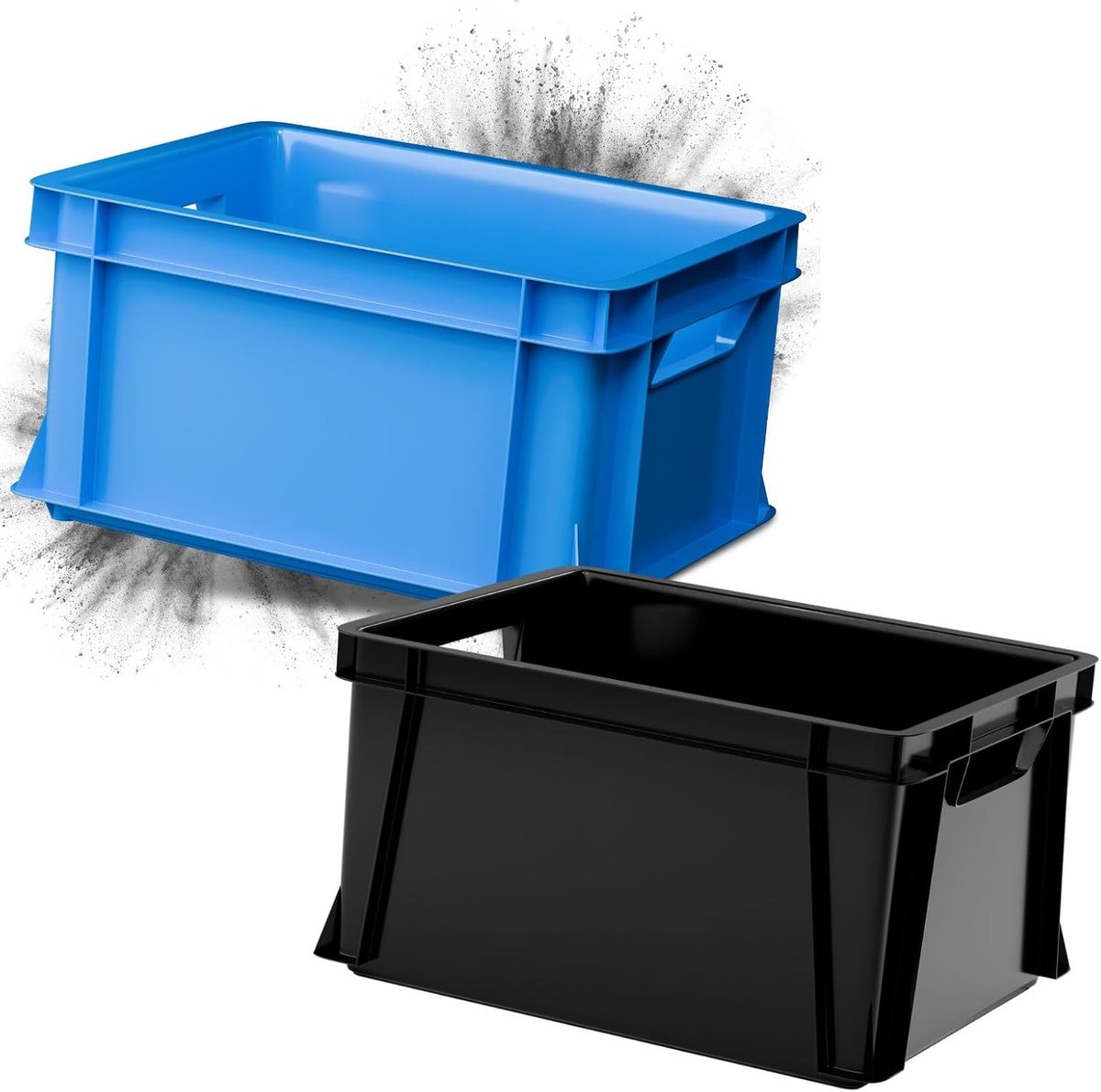 2x Kunststof Opbergbox 29L - Stevig en Stapelbaar