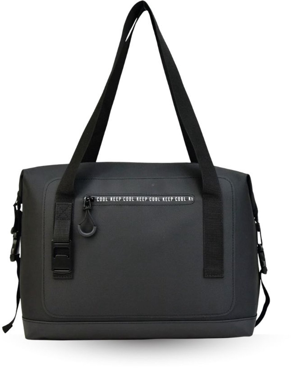 Kleine Koeltas Shopper Zwart - Koeltasje Klein - Koelshopper - Lunchtas - Kleine Boodschappentas - Camping Tas