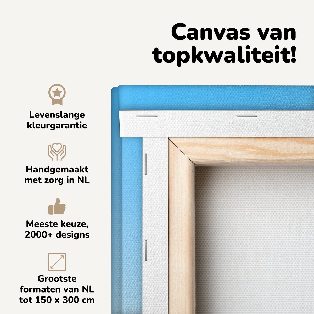Canvas schilderij 80x120 cm - Wanddecoratie Boot - Strand - Parasol - Muurdecoratie woonka