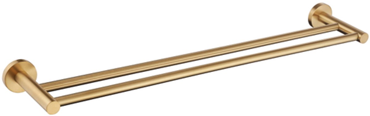 Adema Rise Dubbele Handdoekrek - 60 cm - passend bij Grohe Brushed Cool Sunrise