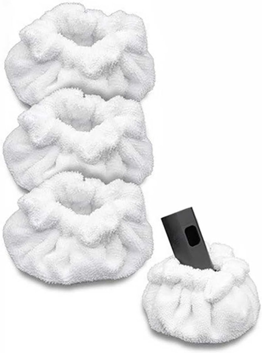 Set van 3 Wasbare Microfiber Reinigingspads voor Stoomreiniger, Geschikt voor Vloer en Tegels