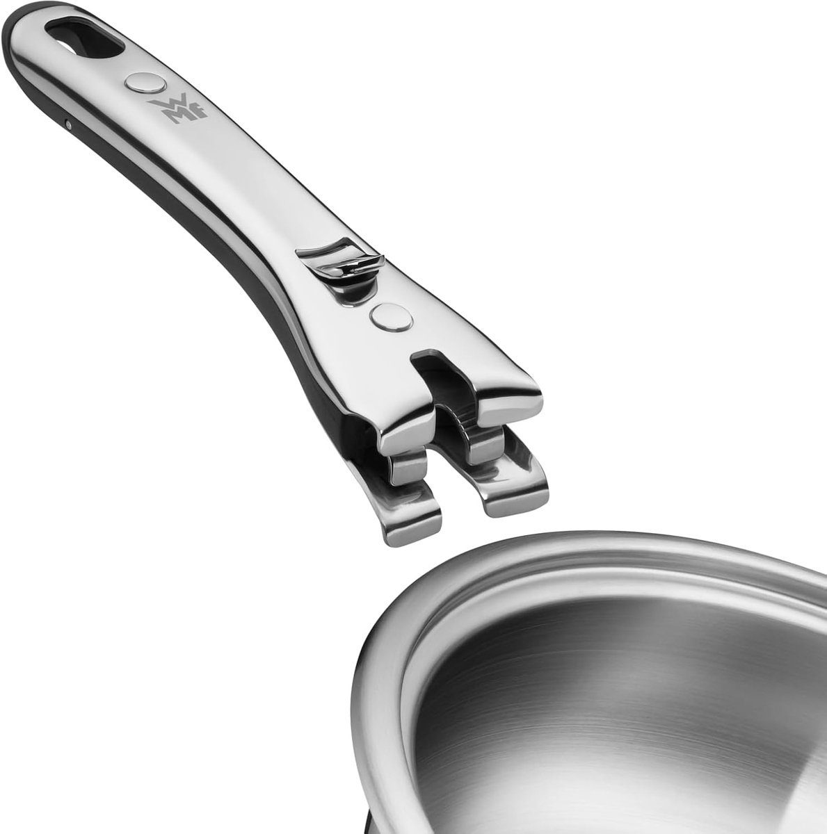 Hapjespan - Braadpan Sauteuse - Veelzijdig Koken - Afneembare Handgreep - 24 cm - Gepolijst Staal