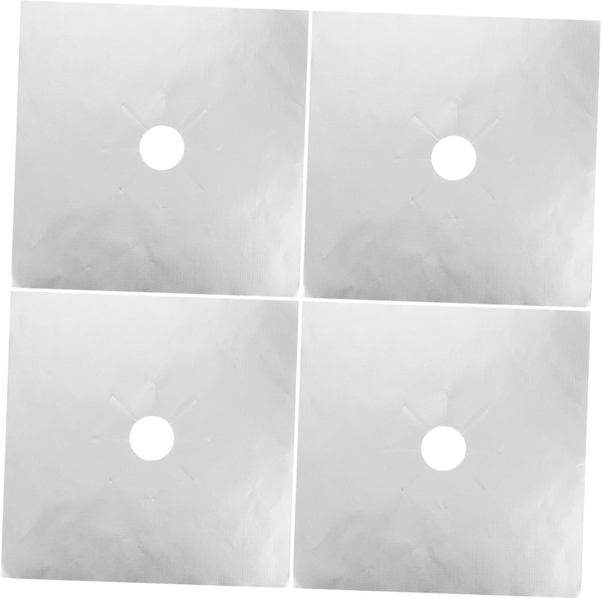 Gasfornuis Beschermers Aanbakmatten Kookplaat Keuken Schoonhouden Wasbaar Herbruikbaar 27x27cm Zilver