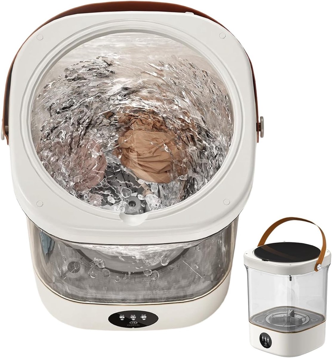 Compacte Wasmachine Mini Wasmachine Reizen en Kamperen 12 Liter Capaciteit 27 x 30 x 27 cm