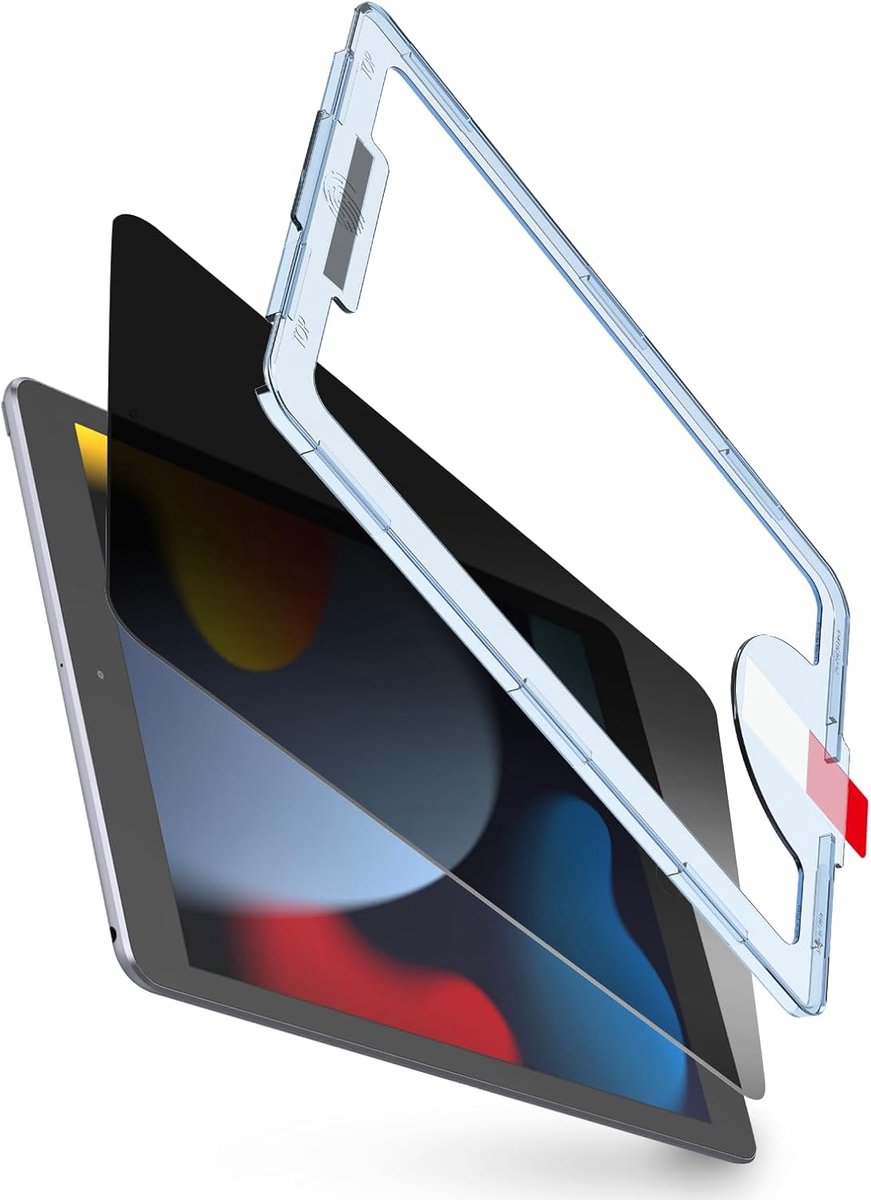 Schermbeschermer iPad - Gehard Glas Film - Anti Spy - Automatische Uitlijning - 10.2 Inch
