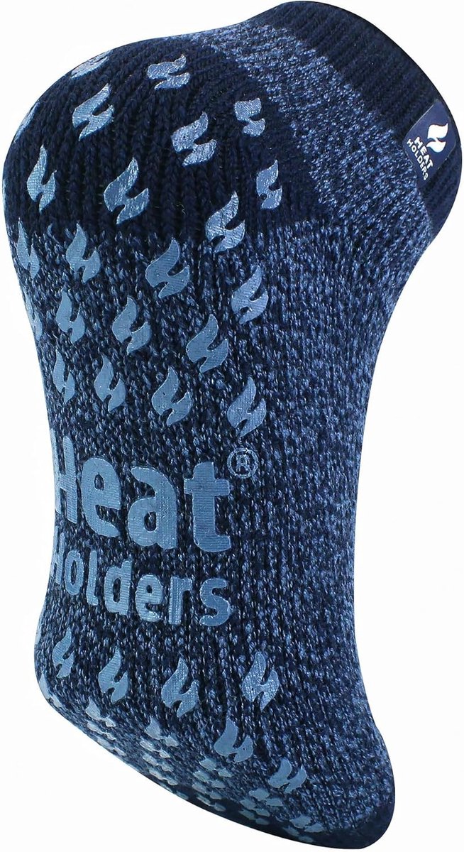Warme Pantoffelsokken - Thermosokken Antislip - Voor Binnen - Hoge TOG Waarde - Enkelhoog - Zwart
