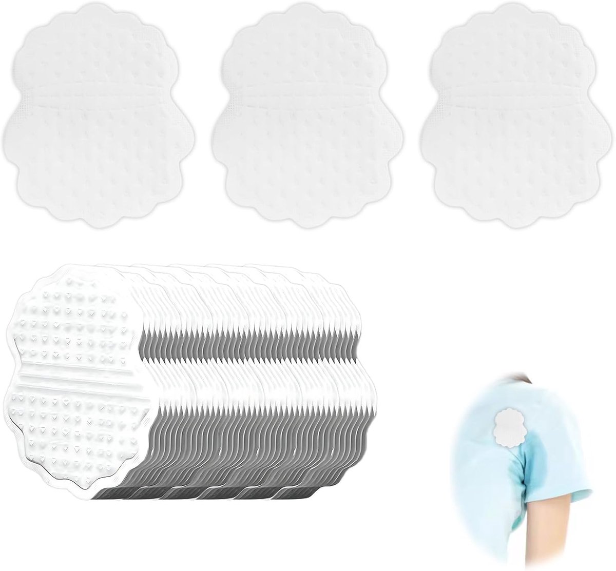 Okselpads - Zweetpads - Kledingbescherming - Zelfklevend Absorberend - 40 Stuks
