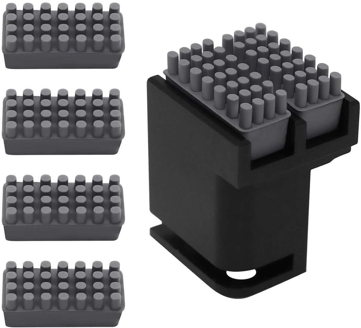 3D Printer Silicone Mondborstel met Dubbele Borstels en Extra Siliconen Set voor P1S/P1P/X1C/X1E 3D Printers, Ideaal voor Onderhoud en Reiniging