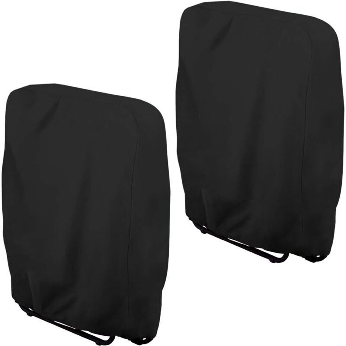 Tweedelige hoes voor opklapbare loungestoel (zwart, 94x34x110 cm), winddichte hoes voor opklapbare tuinstoel, hoes voor tuinloungestoel