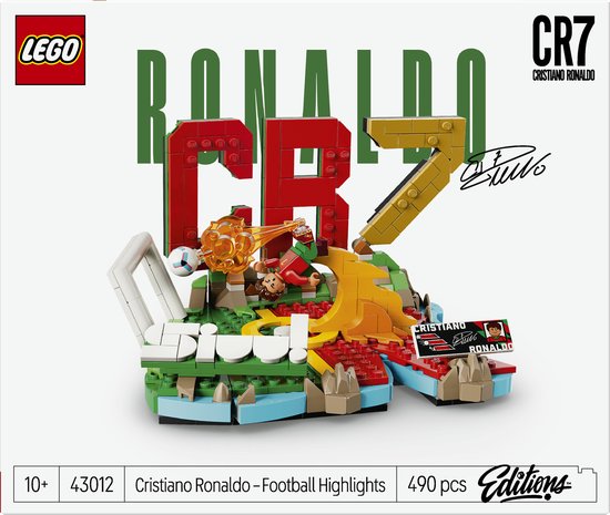 LEGO Editions - Cristiano Ronaldo - Temps forts du football CR 7 Ensemble de construction de football pour enfants - 43012