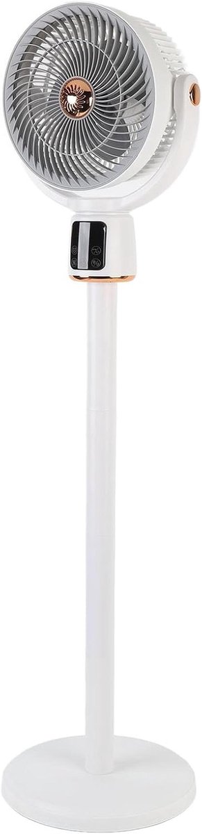 Staande Ventilator - Vloerventilator Circulatie - Snelle Luchtverplaatsing - 12 Snelheden Instelbaar - 36x31x24cm - Wit