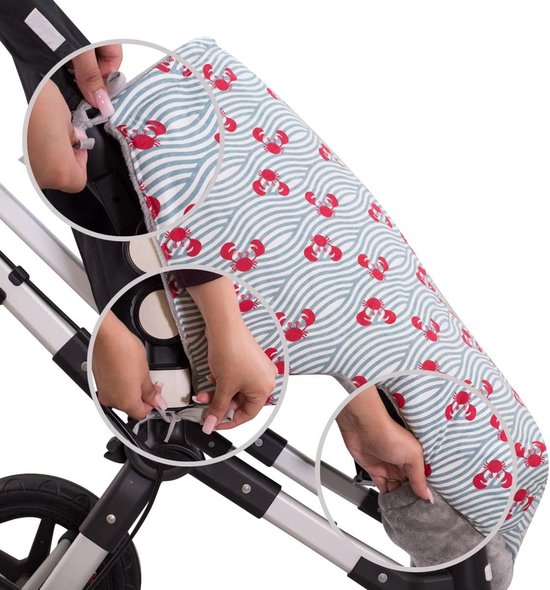 Winterse Voetenzak - Baby Dekje - Warm Buiten - Superzachte Teddyfleece - 80 of 100cm - Cartoon Patroon — afbeelding 3