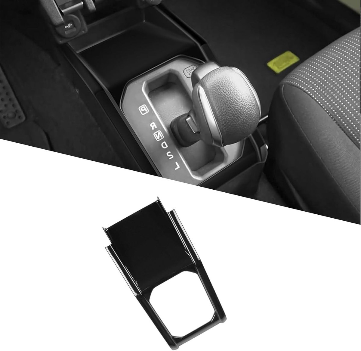 Middenconsole en schakelpaneelbekleding voor Suzuki Jimny 2018-2025, decoratief interieuraccessoire, diepzwart frame en sticker