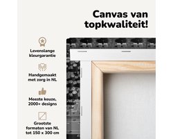 Canvas schilderij 40x30 cm - Wanddecoratie Koptelefoon op een mengpaneel met blauwe knoppen - Muurdecoratie woonkamer - Slaapkamer decoratie - Kamer accessoires - Schilderijen op canvas