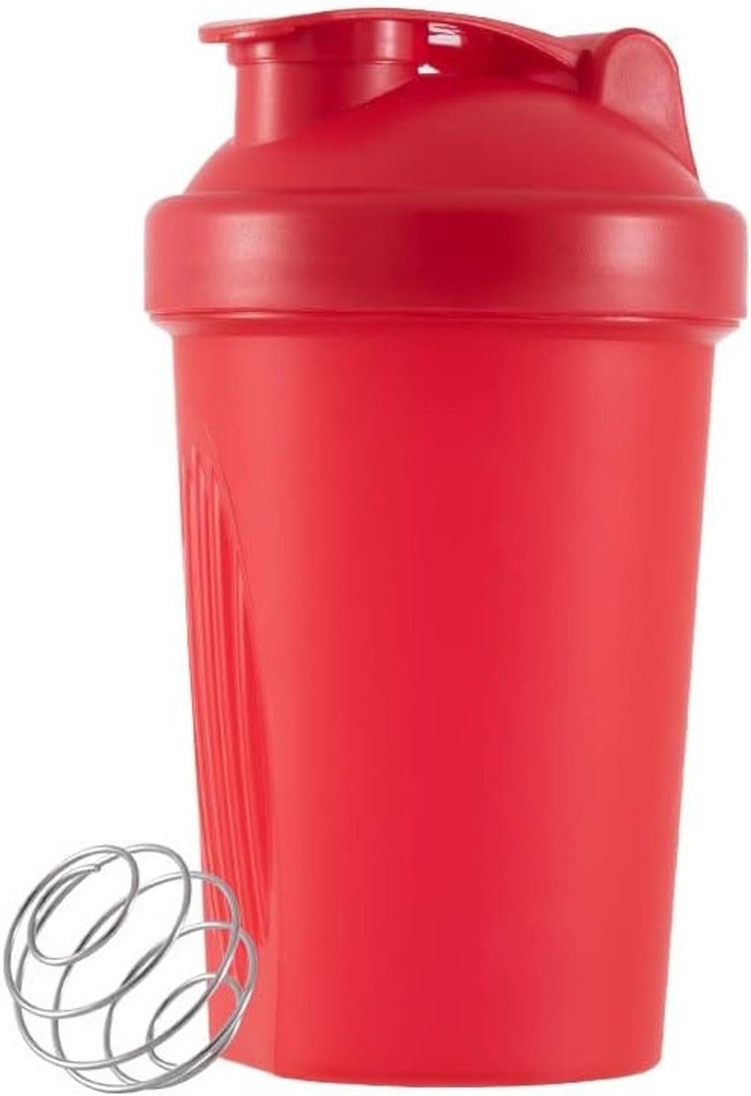 400 ml eiwit shaker met zeef en kom, ideaal voor smoothies, shakes en sportdranken