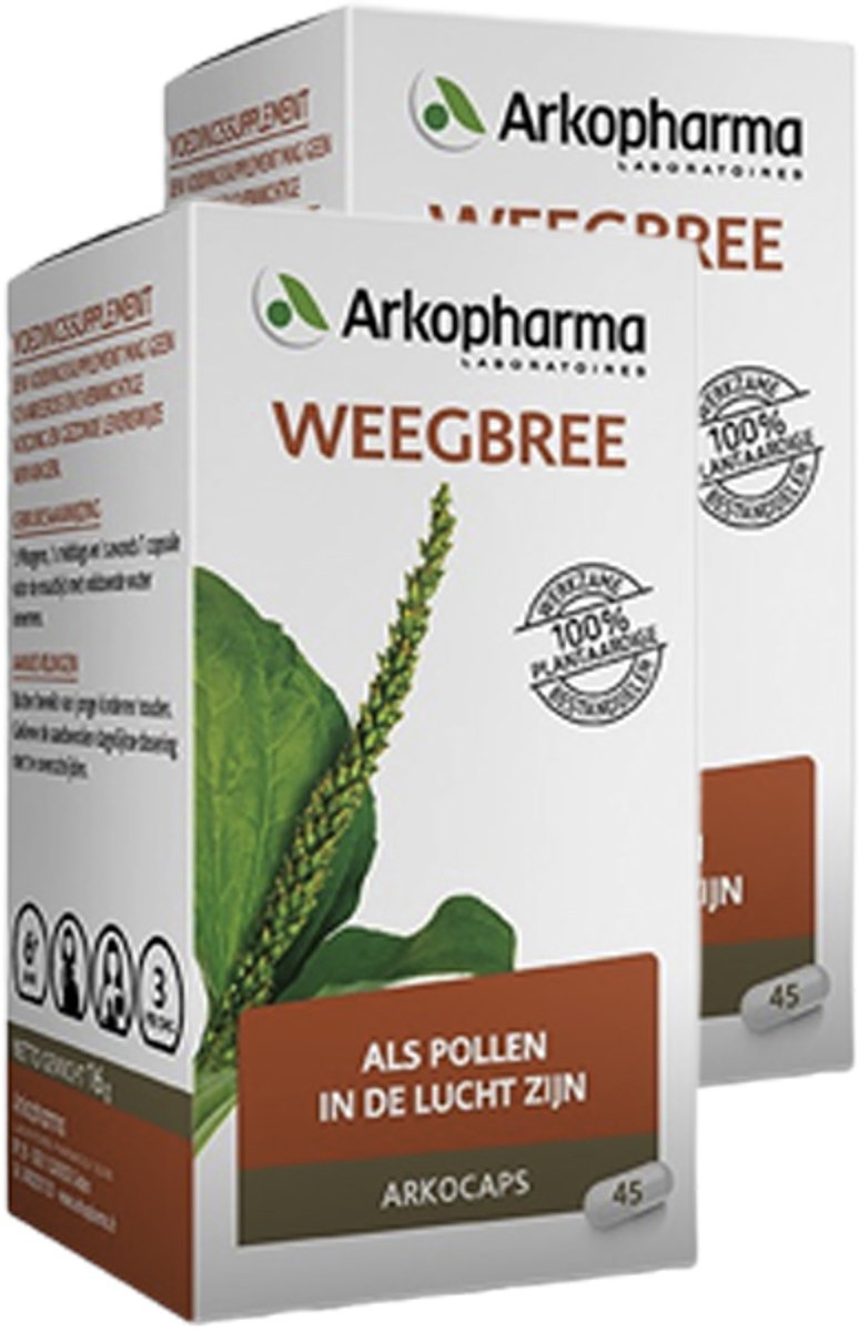 Arkopharma | Arkocaps Weegbree | 45 Capsules | 2 stuks | 2 x 45 capsules