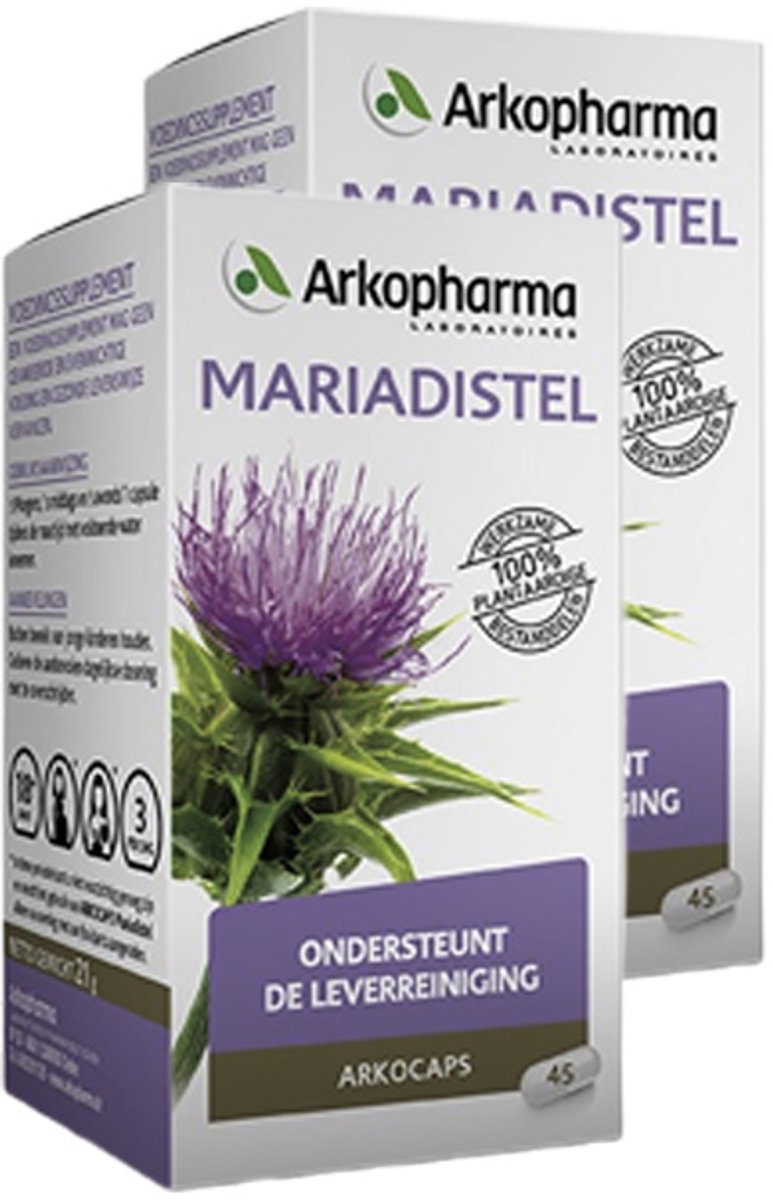 Arkopharma | Arkocaps Mariadistel | 45 Capsules | 2 stuks | 2 x 45 capsules