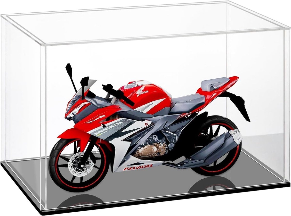 Transparante Vitrine voor Miniatuurauto's en Verzamelobjecten - Perfecte Tentoonstelling voor Figuren en Speelgoed (45x25x25cm)