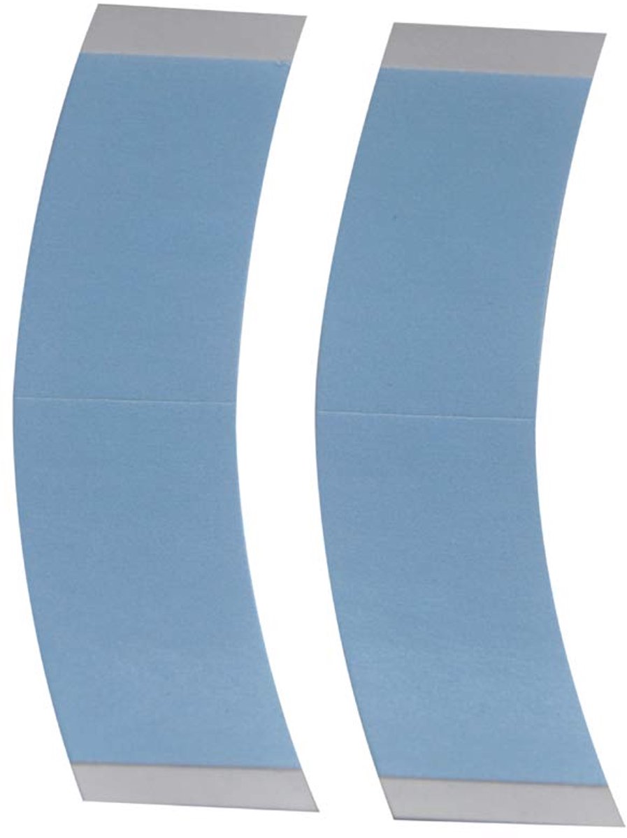 36 stuks blauwe, dubbelzijdige, waterbestendige plakstrips voor pruiken, geschikt voor pruiken met een kanten voorpand en haartjes