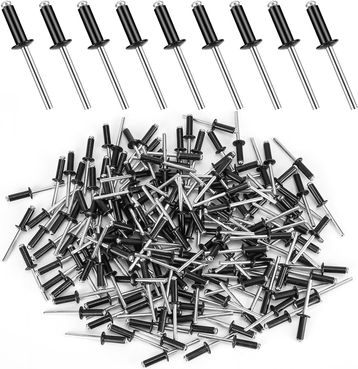 200 Stuks Blindklinknagels van Aluminium, 4.8 x 16 mm, Geschikt voor Bouw, Schepen en Meubels