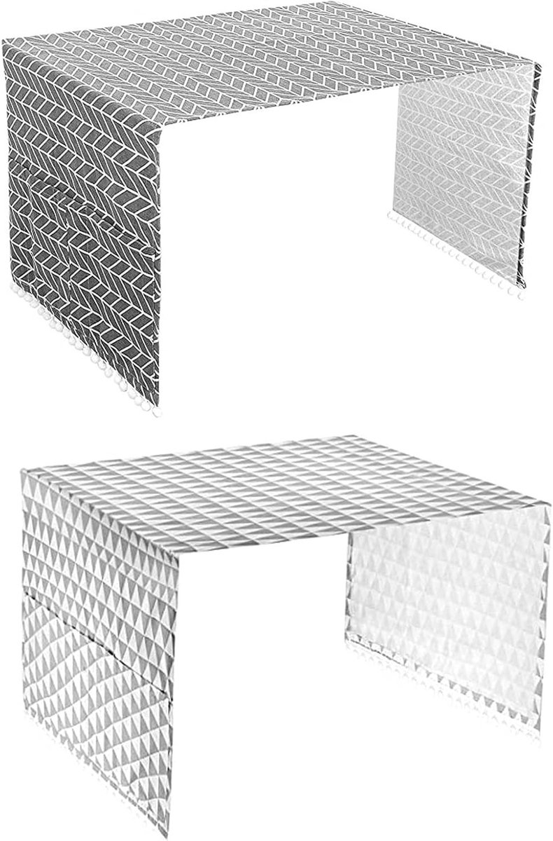 Stofhoezen voor Koelkast en Wasmachine, Set van 2, Katoenen Bescherming met Opbergtas, 130×55cm, Ideaal voor Huishoudelijk Gebruik