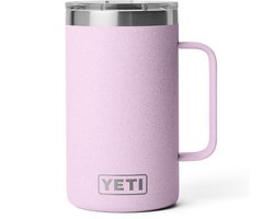 YETI Rambler Mug – Cherry Blossom 710ml – Keramische Binnenlaag – Dubbelwandig Vacuüm Geïsoleerd – RVS Stapelbare Koffiemok met MagSlider Deksel
