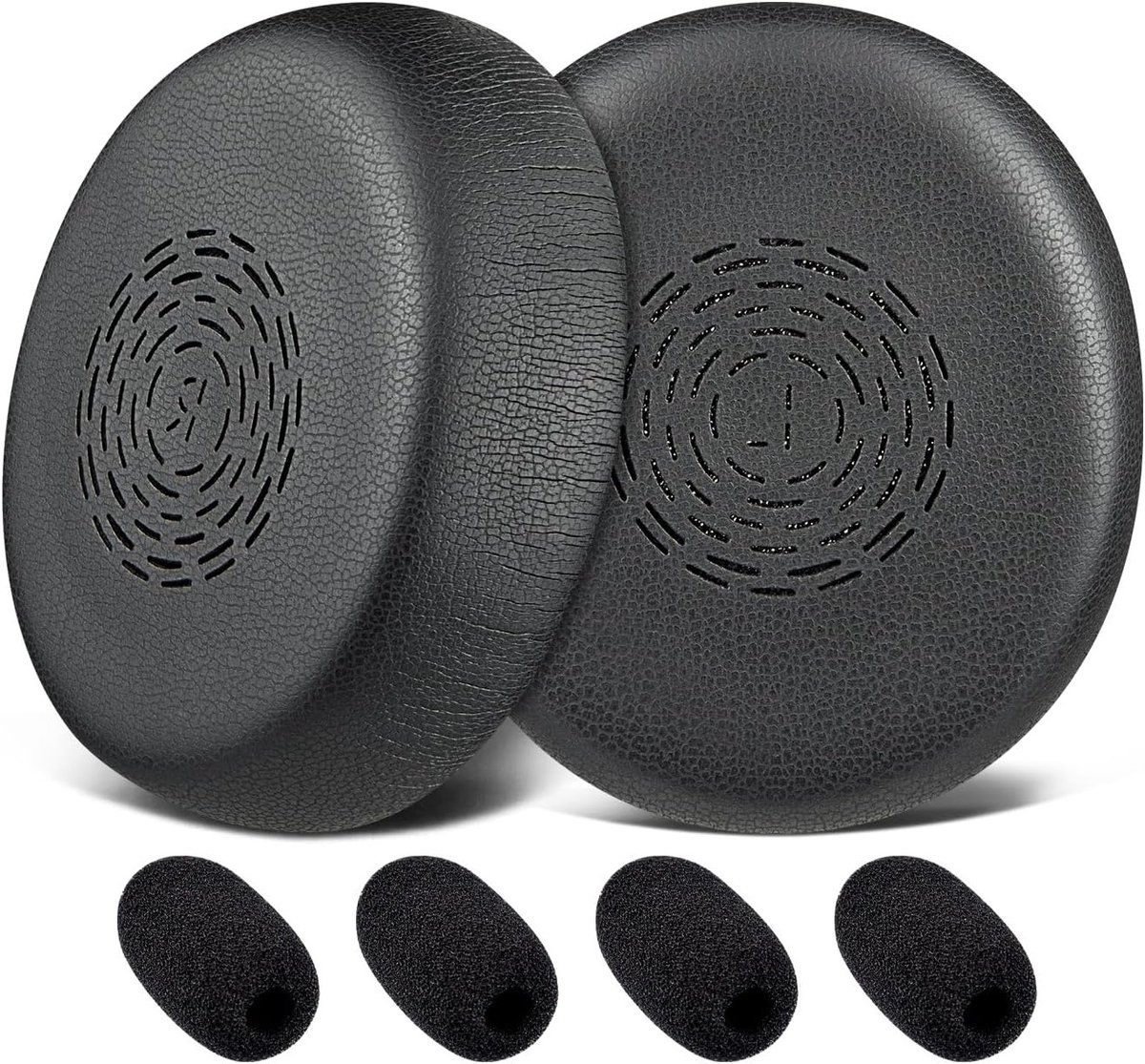 SnelShoppen - Vervangende oorkussens voor Jabra Engage 50 II en Engage 40 bedrade hoofdtelefoons, zachte proteïne leren earpads met hoogwaardig traags