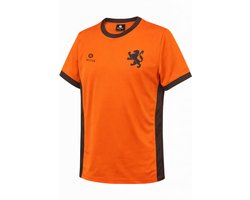 MAESTRO Oranje Koningsdag Shirt Kind Maat 134/140 - Voetbal Shirt Kleding - Nederlands Elftal WK Shirt 2026 - Zwart