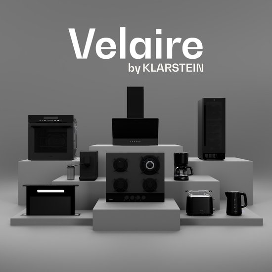 Klarstein Velaire ijsmachine & waterdispenser - IJsmachine voor op het aanrecht, 2 liter tank, 2 ijsblokjesformaten, PAC-filter, touchscreen, filterherinnering, 10 kg/24 uur, voor thuisgebruik van Merkloos — afbeelding 3