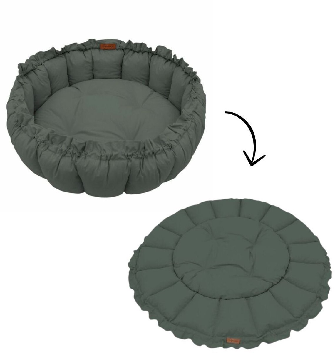 MorDesign 3-in-1 Speelkleed en Babynest – 130x130 cm – Met Trekkoord