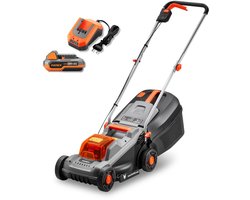 FUXTEC accu grasmaaier 20V FX-E1RM20ECO-SET maaibreedte 30 cm, 30L grasopvangbak, maaihoogte 30-70 mm