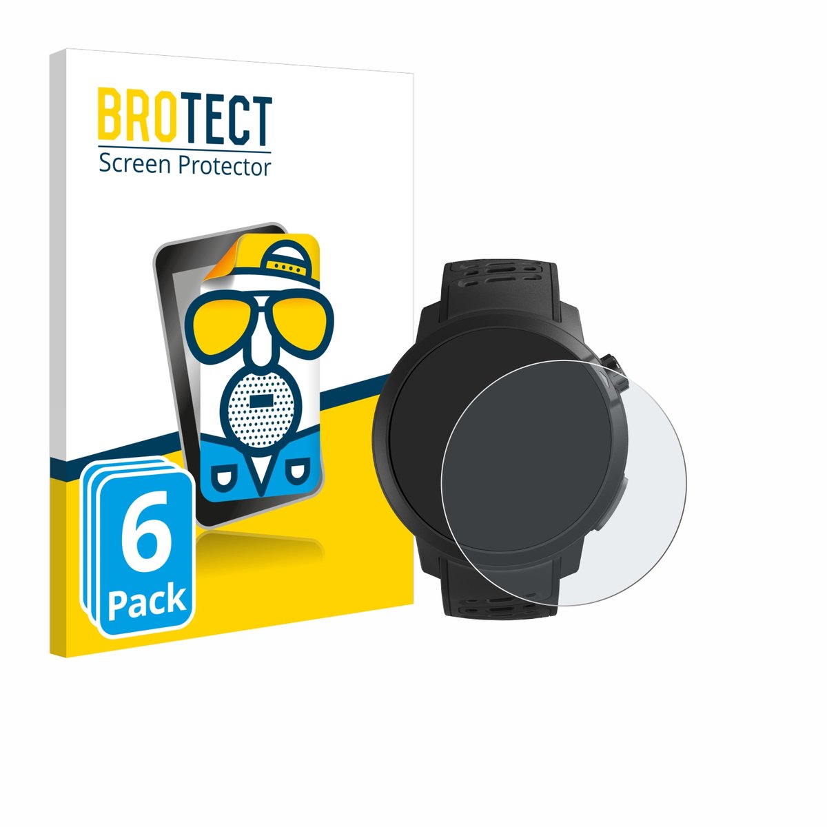 BROTECT - Screenprotector voor Coros Pace Pro - Folie Beschermfolie matte 6 Stuks