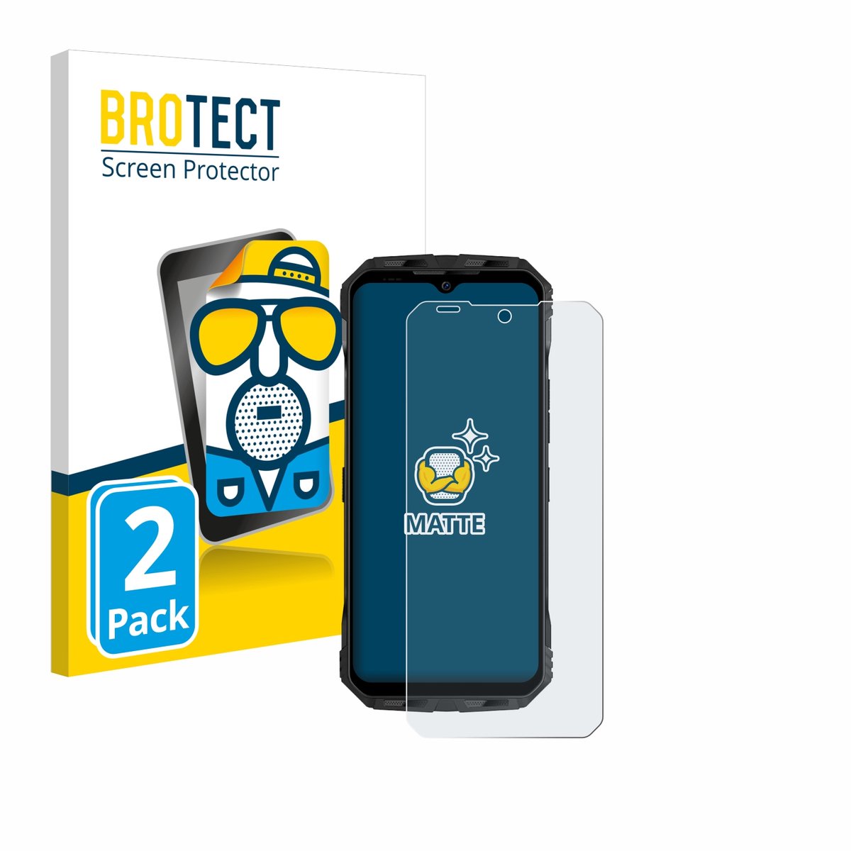 BROTECT - Screenprotector voor Doogee V30T - Folie Beschermfolie matte 2 Stuks